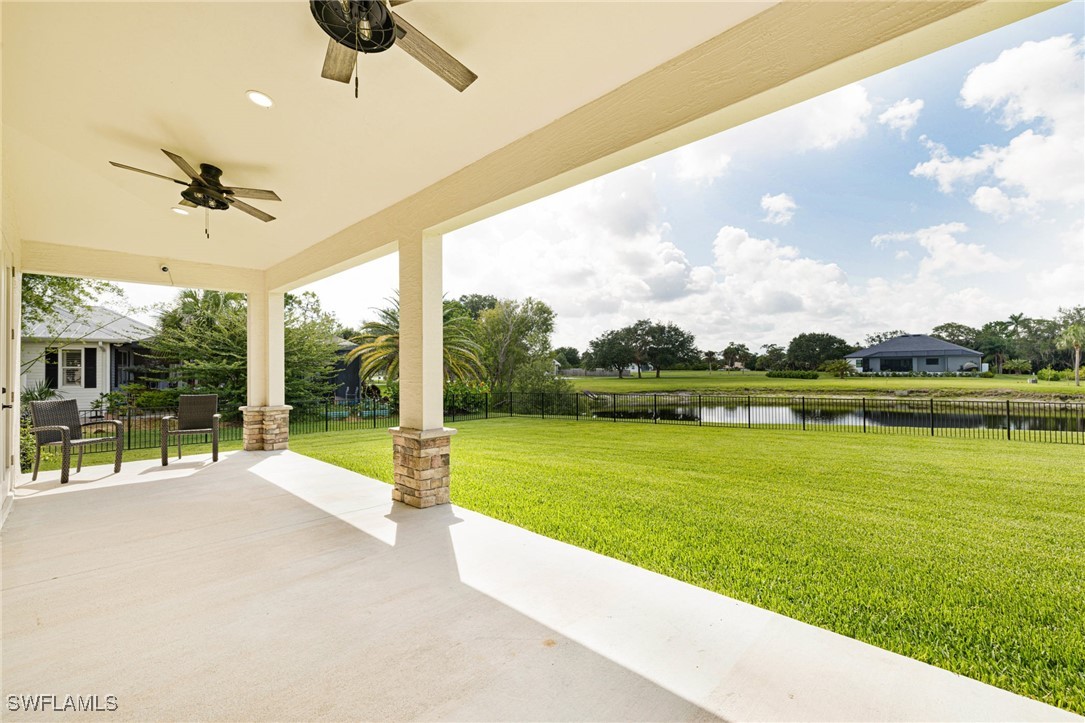 16630 Willow Point Court Alva, FL 33920 - Photo 36 of 46 a view of a swimming pool and a yard