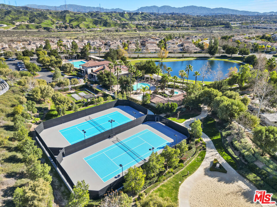 23871 Rio Ranch Way Valencia, CA 91354 - Photo 42 of 46 an aerial view of a pool mountain view
