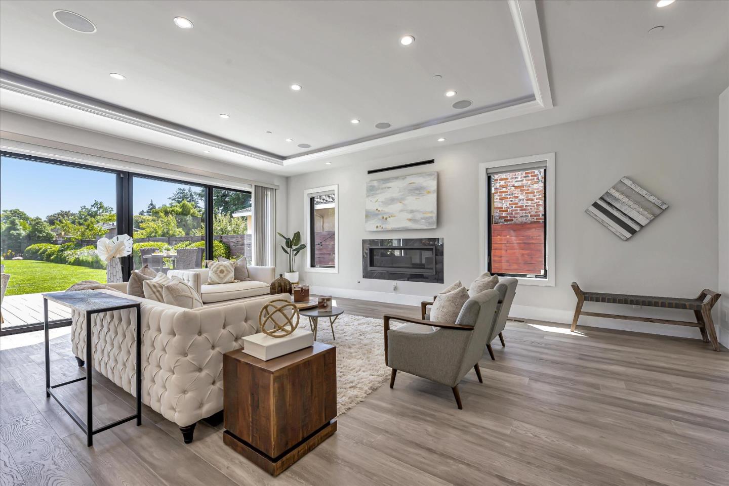 59 Devonshire Avenue Mountain View, CA 94043 - Photo 12 of 53 a living room with furniture and a fireplace