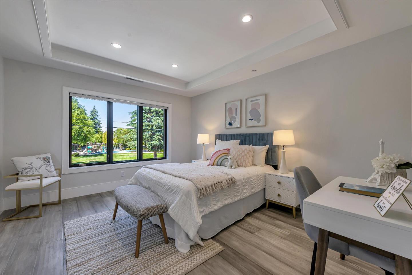 59 Devonshire Avenue Mountain View, CA 94043 - Photo 27 of 53 a bedroom with a bed and a desk