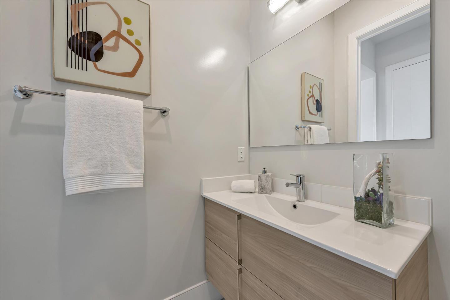 59 Devonshire Avenue Mountain View, CA 94043 - Photo 40 of 53 a bathroom with a sink and a mirror