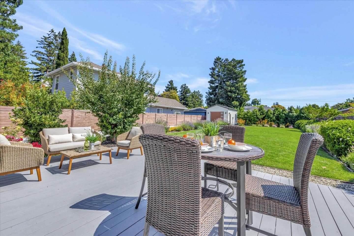 59 Devonshire Avenue Mountain View, CA 94043 - Photo 46 of 53 a view of a patio with a table and chairs