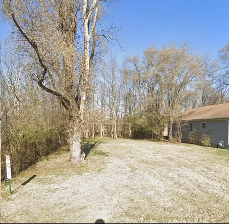 a view of empty space with trees