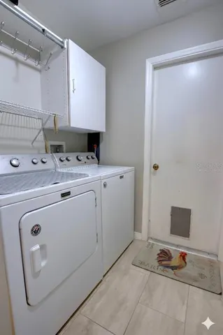 a view of backyard with green space