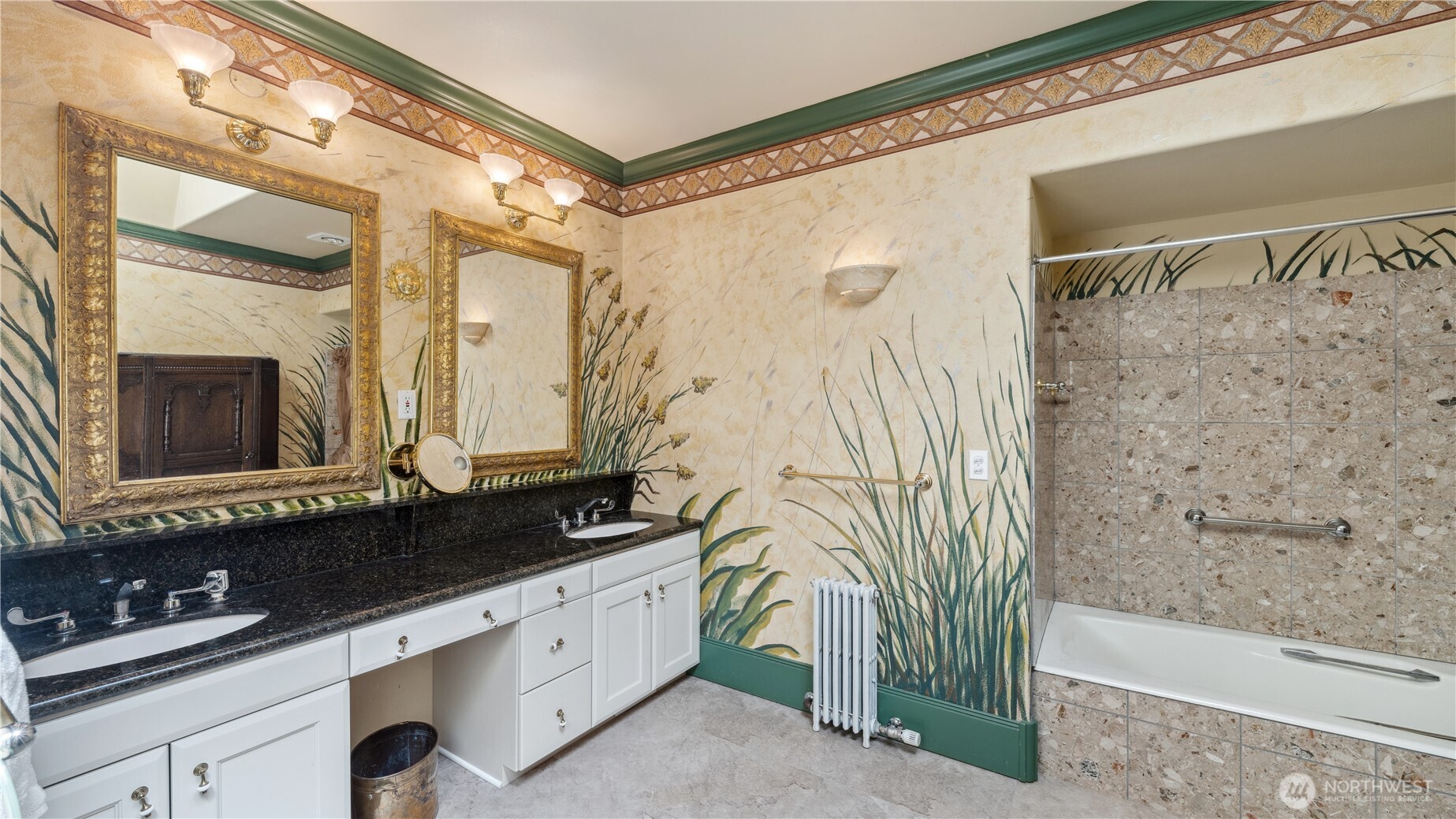 5513 Homestead Lane Anacortes, WA 98221 - Photo 23 of 37 a bathroom with a sink a mirror and a shower