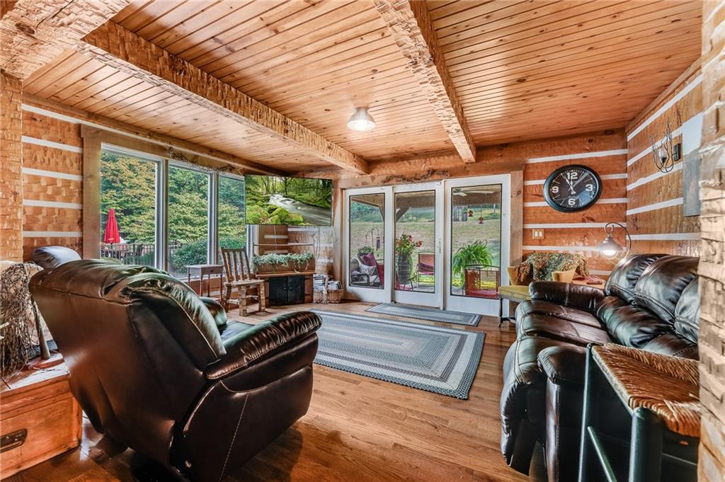 2162 Garards Fort Road Waynesburg, PA 15370 - Photo 20 of 50 a living room with furniture a large window with outer view