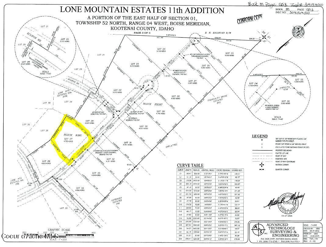 23885 North Ceylon Road Rathdrum, ID 83858 - Photo 3 of 5 Plat