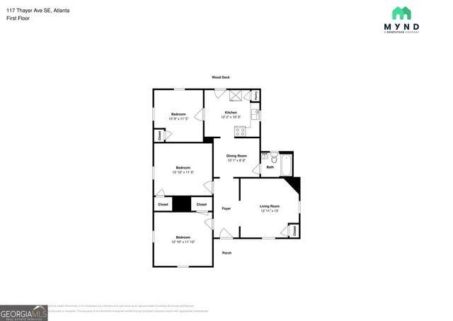 $1,550 | 117 Thayer Avenue Southeast, Atlanta, GA 30315