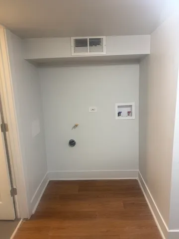 a view of a closet area