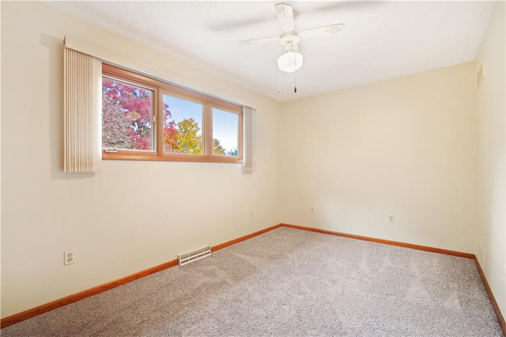195 Shafer Road Coraopolis, PA 15108 - Photo 15 of 25 Third bedroom has new carpet, double closet and ceiling fan.