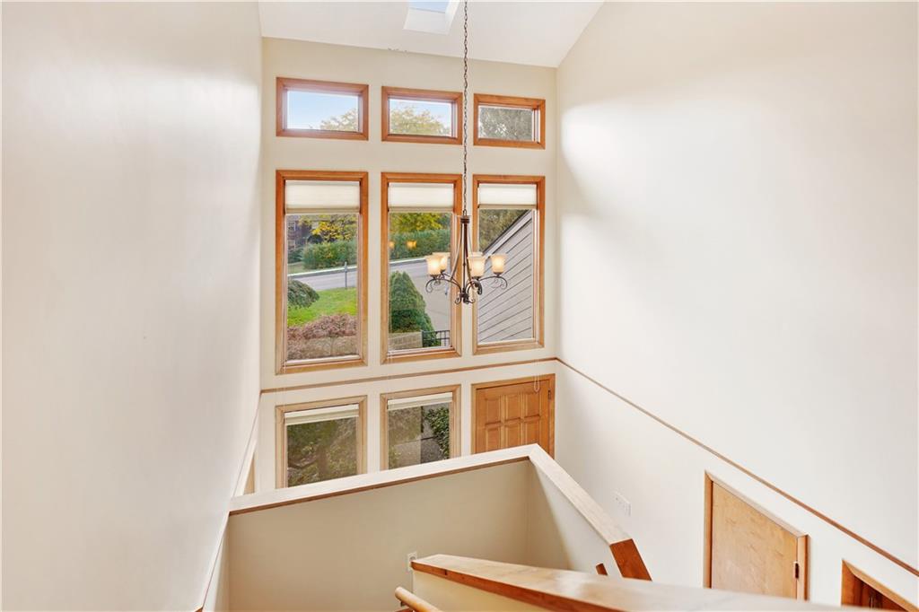 195 Shafer Road Coraopolis, PA 15108 - Photo 8 of 25 Second floor overlook entry with wall of windows.