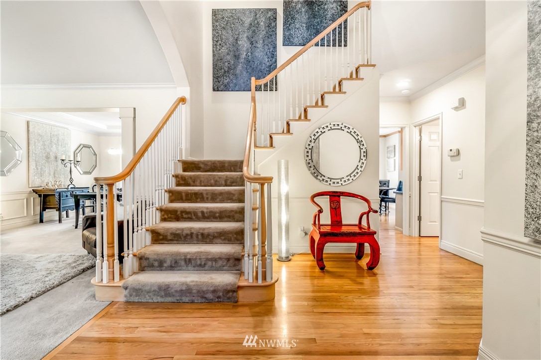 21518 30th Avenue Southeast Bothell, WA 98021 - Photo 5 of 40 a view of entryway and hall with wooden floor