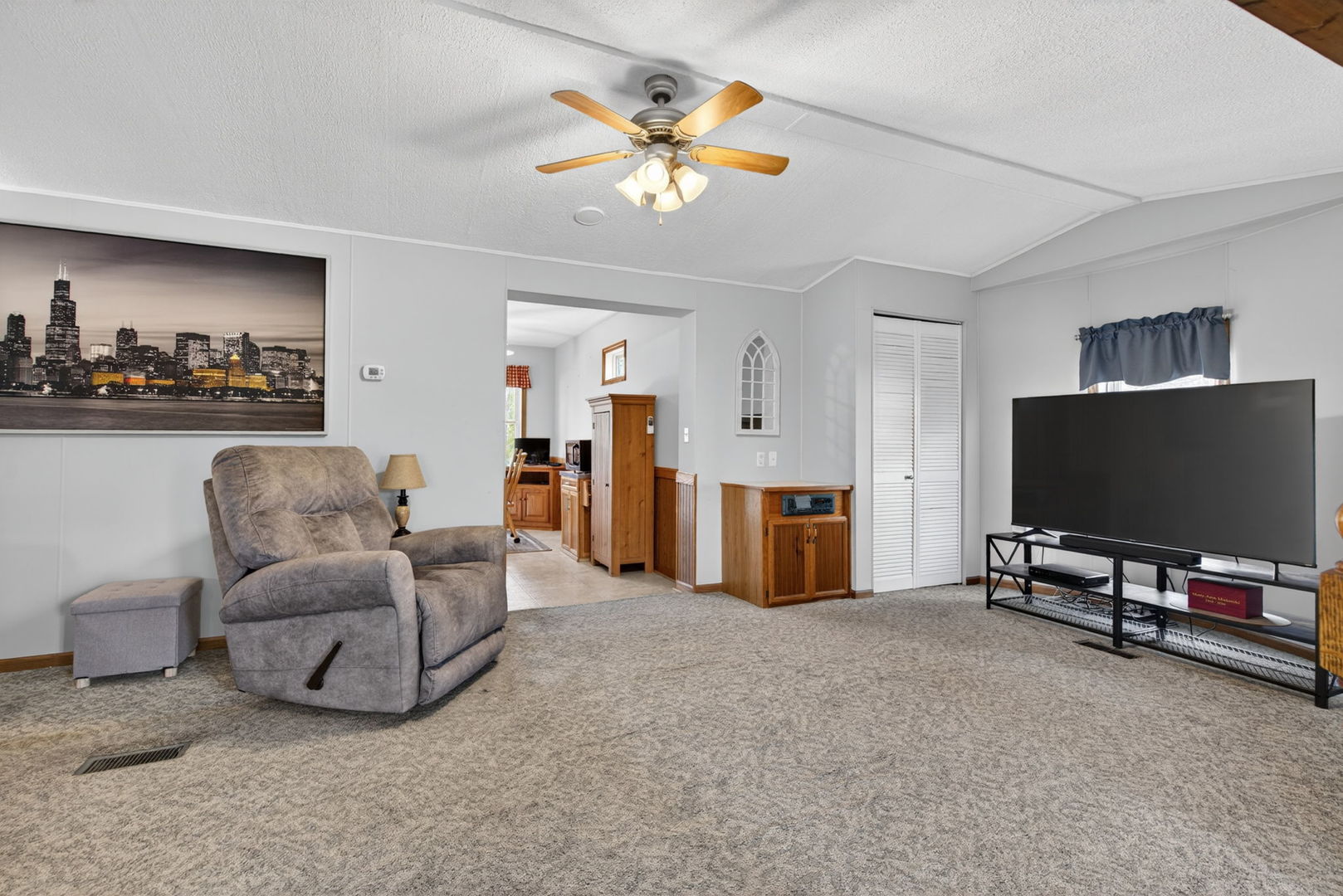 1 Largemouth Lane Wilmington, IL 60481 - Photo 10 of 47 a living room with furniture and a flat screen tv