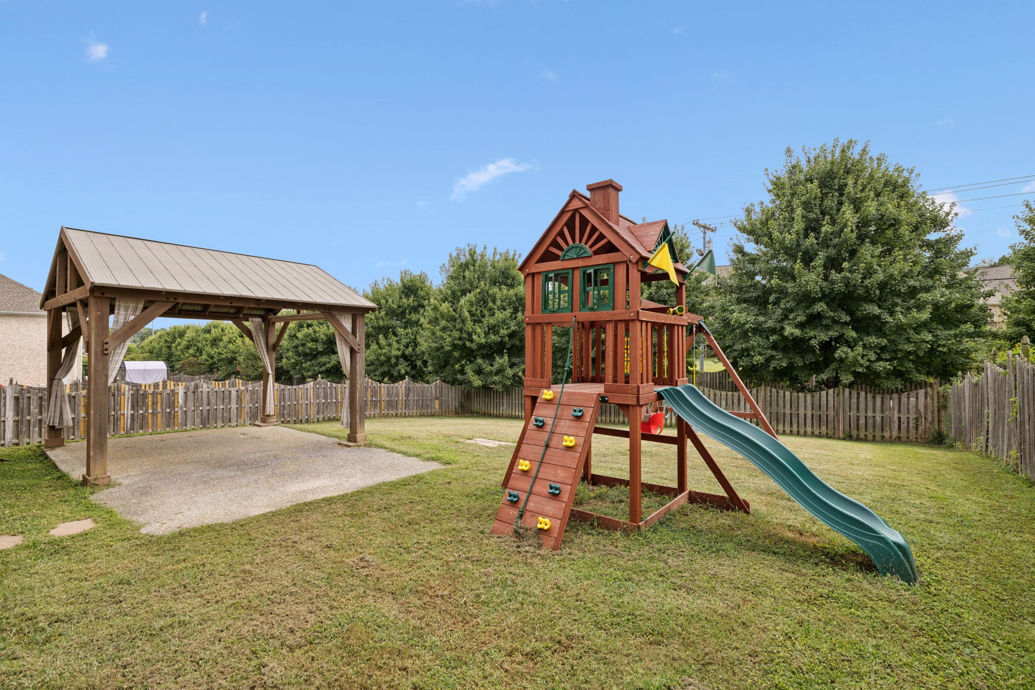 2015 Keene Circle Spring Hill, TN 37174 - Photo 28 of 37 a wooden deck with a slide