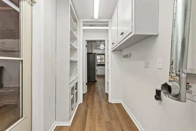 a view of a walk in closet