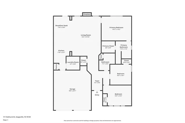 $1,910 | 111 Oakhurst Drive, Seagoville, TX 75159