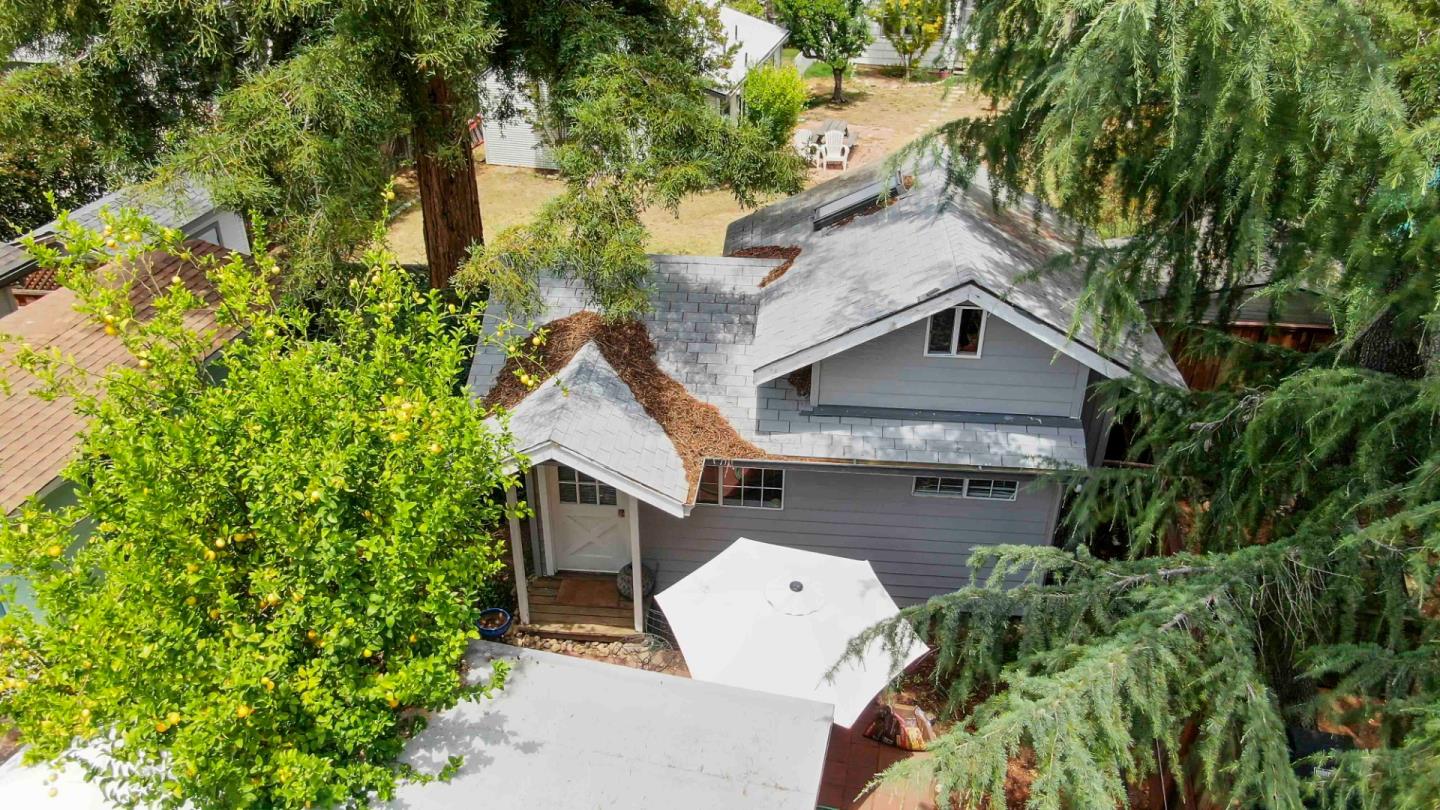 16735 Shannon Road Los Gatos, CA 95032 - Photo 19 of 19 an aerial view of a house with a yard and a garage