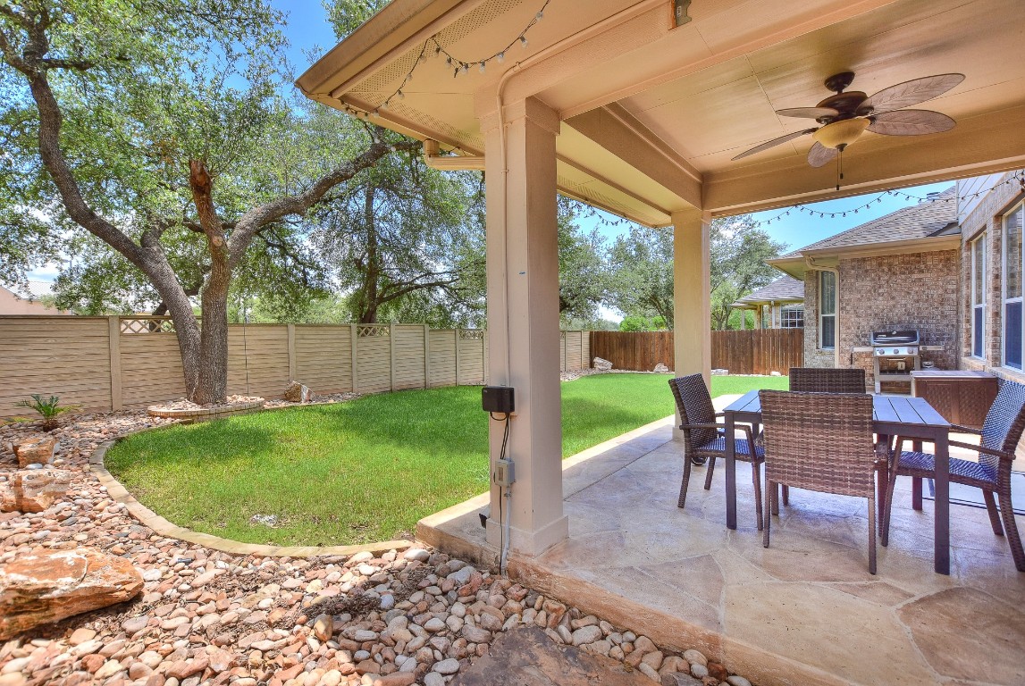 1108 Ritter Drive Cedar Park, TX 78613 - Photo 33 of 40 Lovely private back yard with mature live oak and the HOA maintains the back fence.