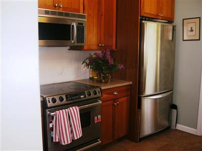 50 Oxner Road Centerville, MA 02632 - Photo 4 of 12 a kitchen with a stove and a microwave