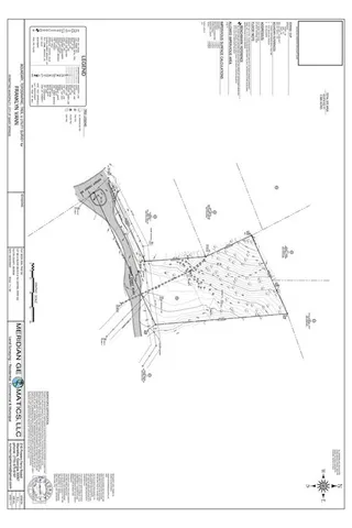 a view of a grassy field with trees in the background