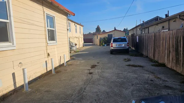 a car parked in front of house