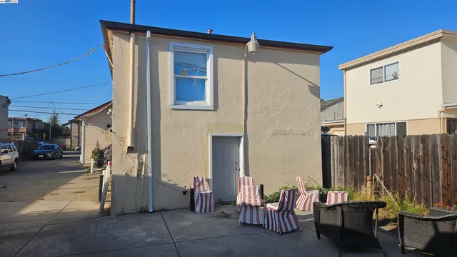 a view of outdoor space with seating area