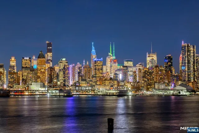 a view of a city with tall buildings