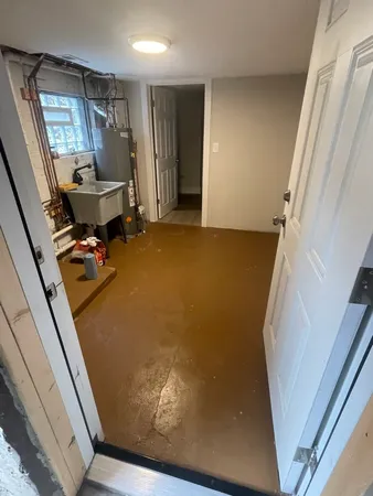 a view of storage and utility room