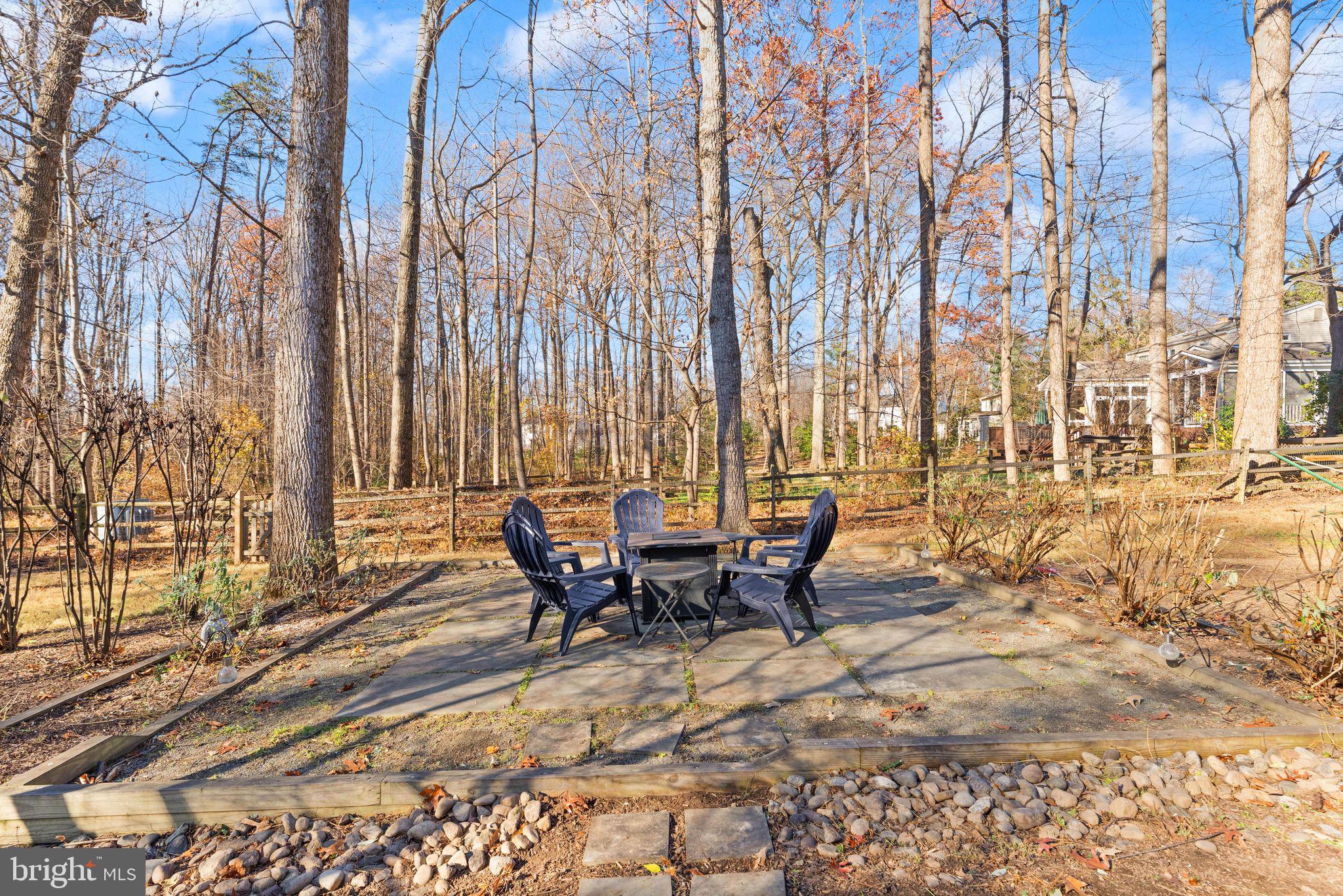2420 Freetown Drive Reston, VA 20191 - Photo 35 of 58 Raised gravel patio with fire pit