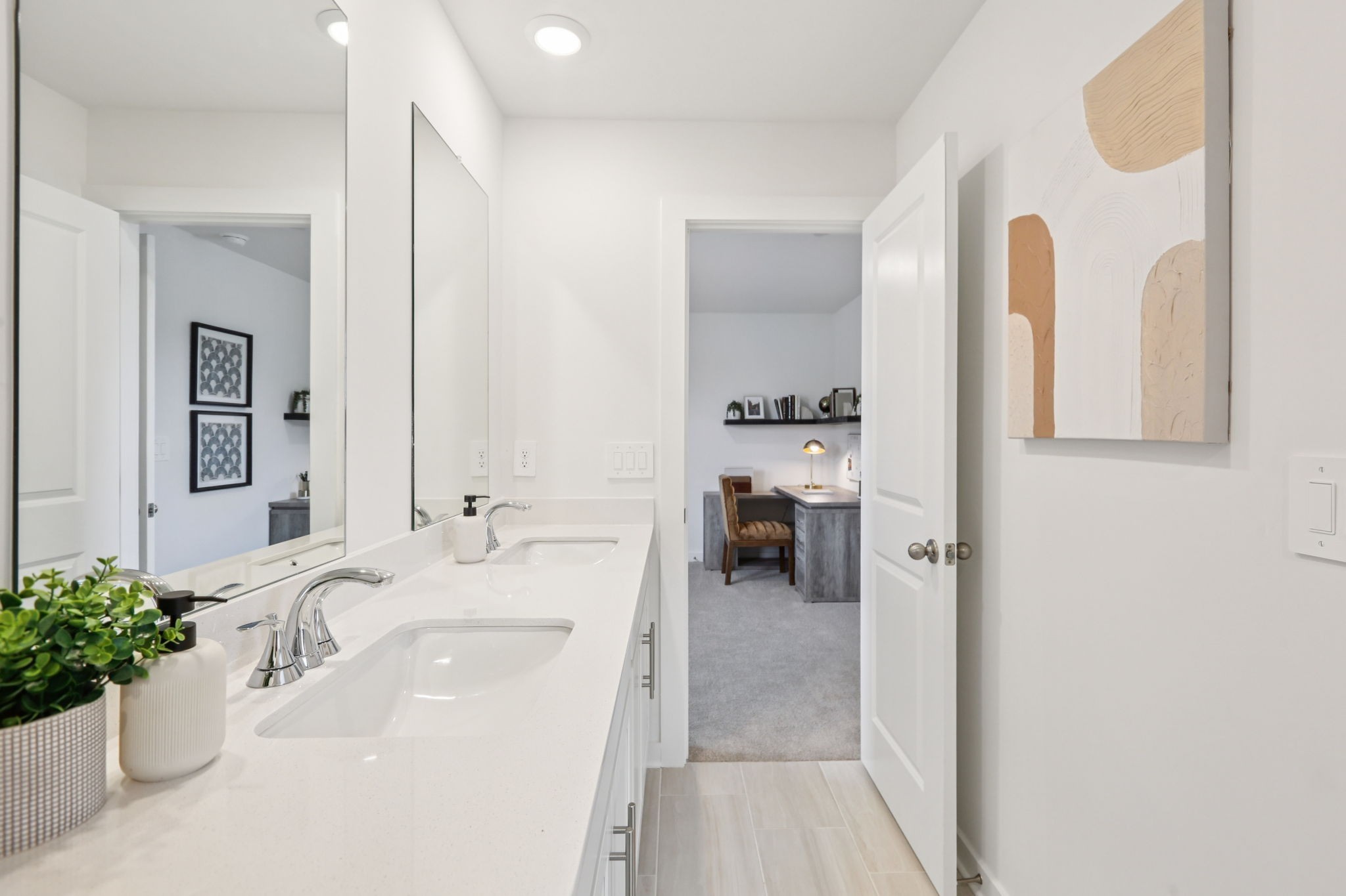 7165 Cedarcrest Lane Fairview, TN 37062 - Photo 27 of 49 a en suite bathroom with a sink and a mirror