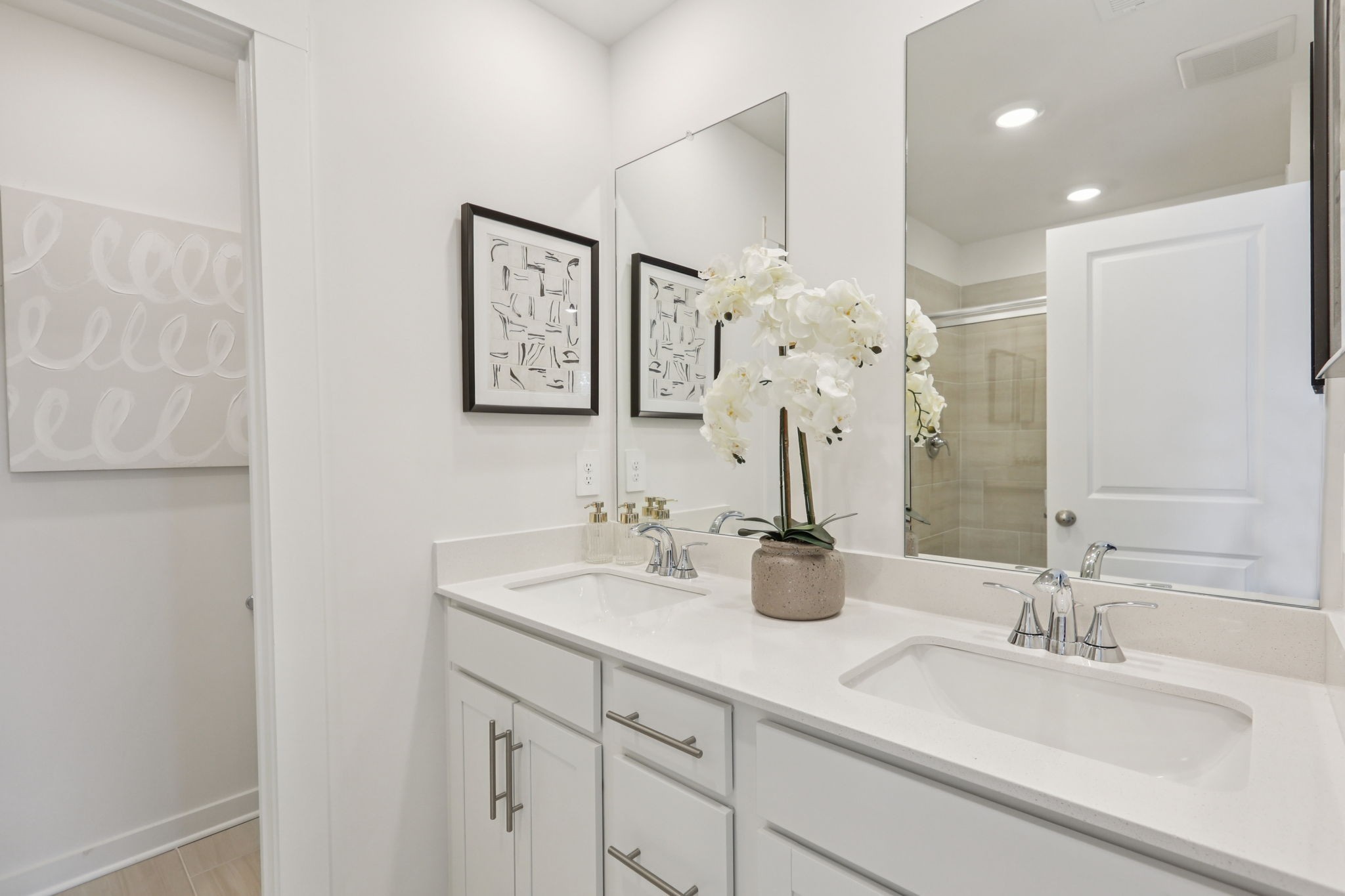 7165 Cedarcrest Lane Fairview, TN 37062 - Photo 37 of 49 a bathroom with a sink vanity and a mirror