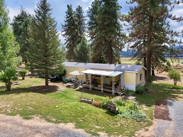 an outdoor space with garden view