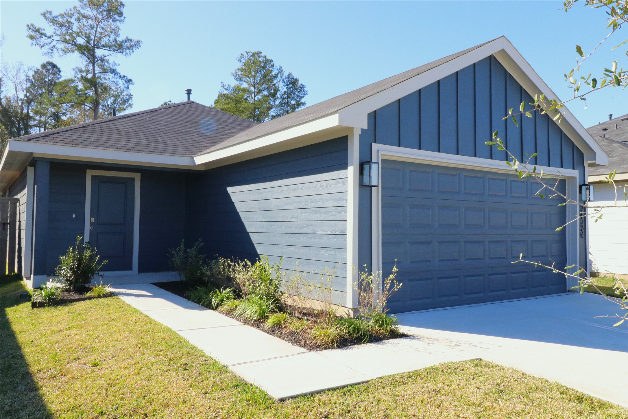 a house view with a outdoor space