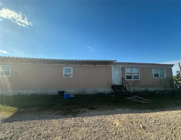 a backyard of a house