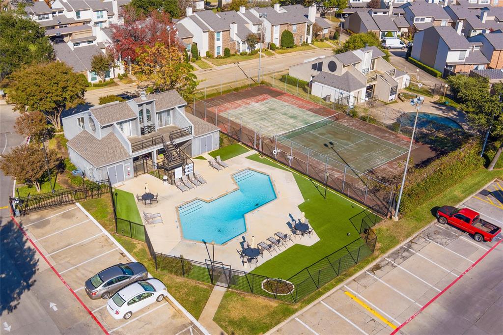 12482 Abrams Road, Unit 1327 Dallas, TX 75243 - Photo 32 of 32 an aerial view of a house with a patio