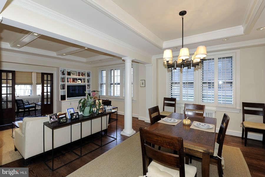 3000 Tilden Street Northwest, Unit 102 Washington, DC 20008 - Photo 2 of 29 a view of a dining room with furniture and chandelier