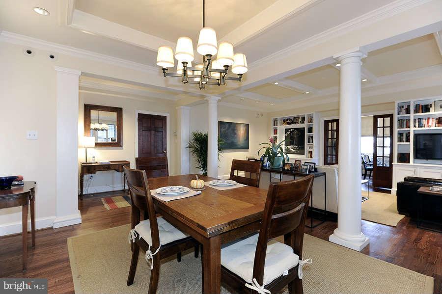 3000 Tilden Street Northwest, Unit 102 Washington, DC 20008 - Photo 8 of 29 a view of a dining room with furniture and wooden floor