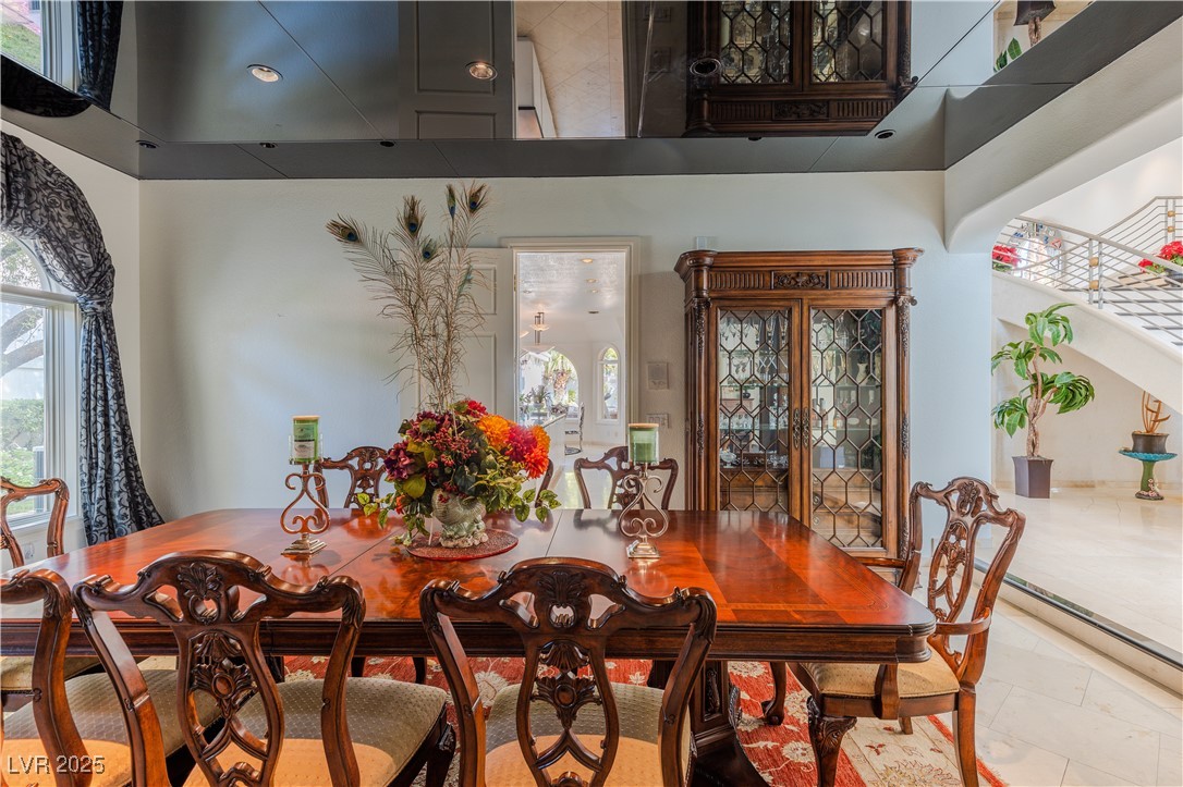 2339 Prometheus Court Henderson, NV 89074 - Photo 26 of 92 Dining area featuring marble finish floor and a hi