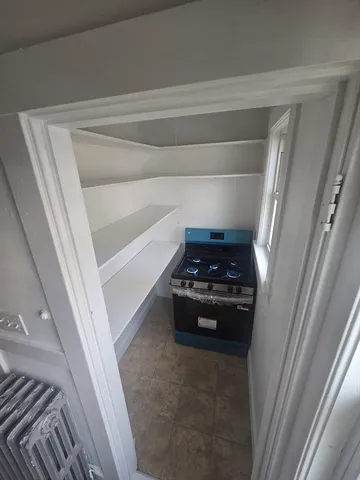 a kitchen with a stove