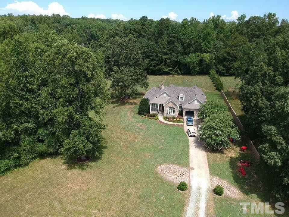 3509 Bahama Road Rougemont, NC 27572 - Photo 2 of 30 an aerial view of a house with a yard