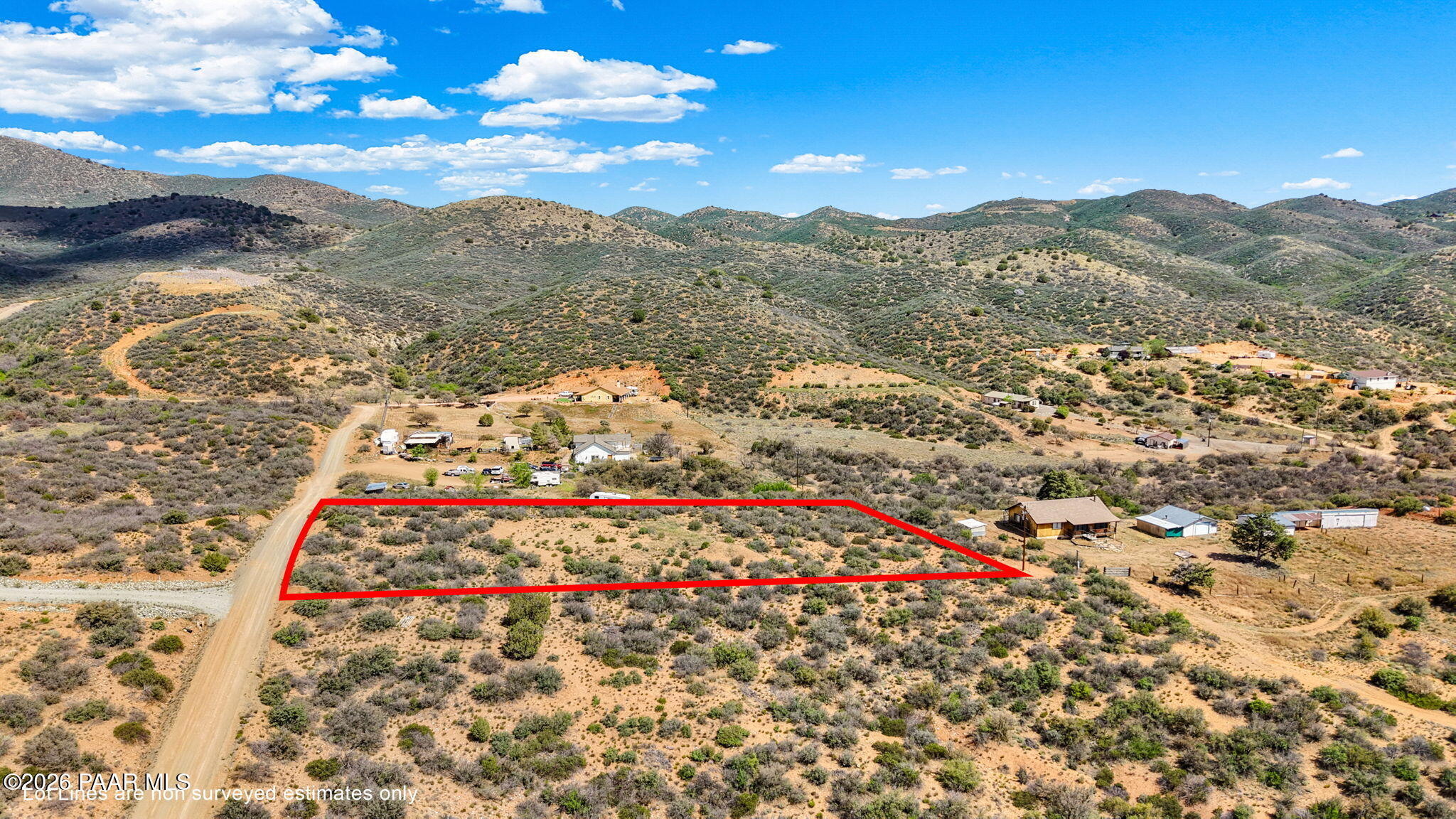 14625 East Ridge Way Dewey-Humboldt, AZ 86327 - Photo 12 of 12 12-Aerial 4 141H Lot Lines