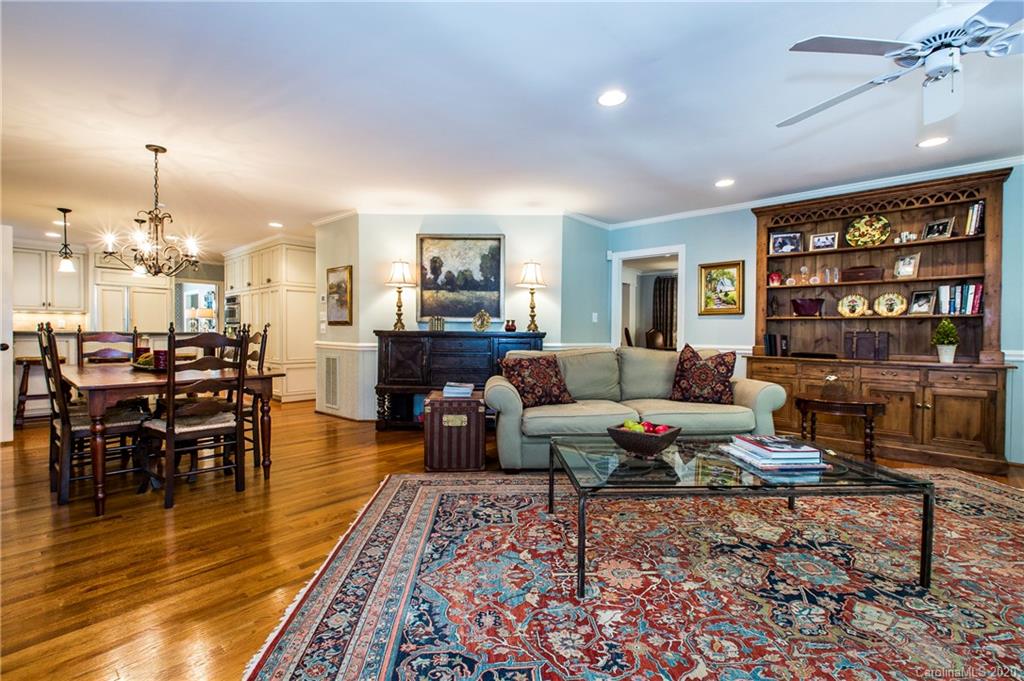 2930 Wheelock Road Charlotte, NC 28211 - Photo 17 of 48 a living room with furniture and wooden floor