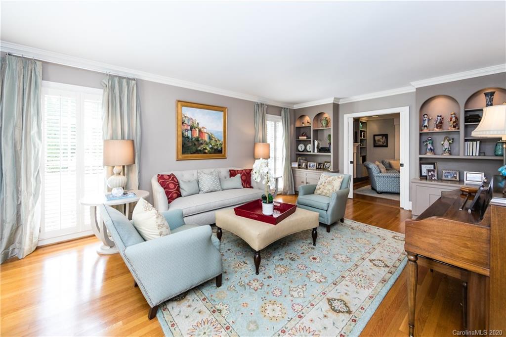 2930 Wheelock Road Charlotte, NC 28211 - Photo 8 of 48 a living room with furniture and a wooden floor