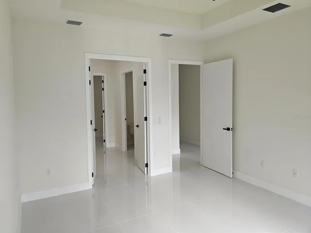 wooden floor and closet in a room