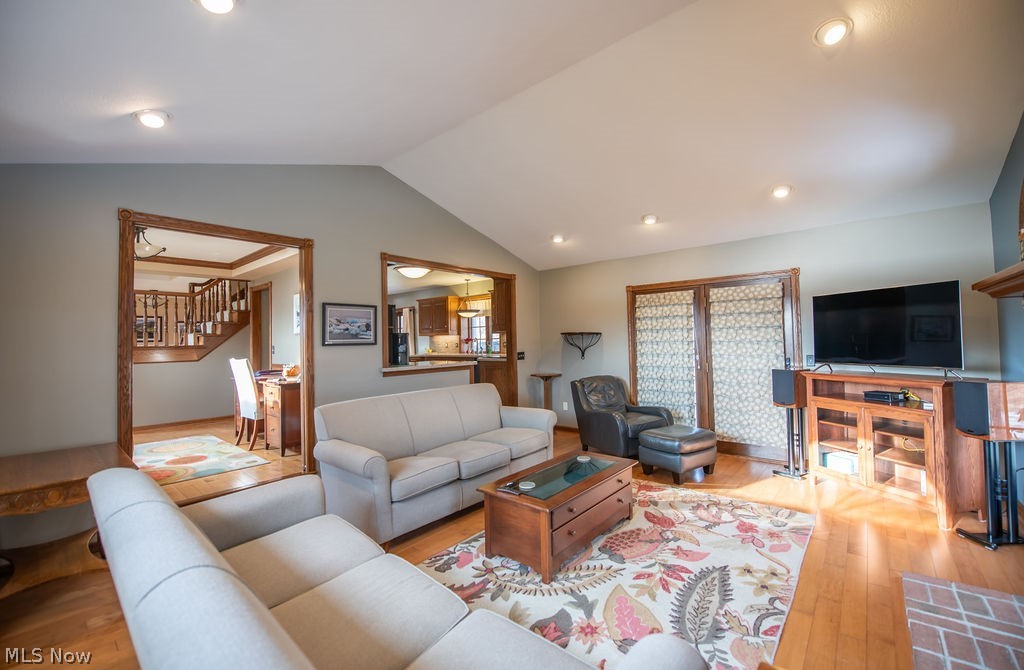 4848 Fette Road Dennison, OH 44621 - Photo 16 of 48 Living area featuring wood-type flooring and recessed lighting