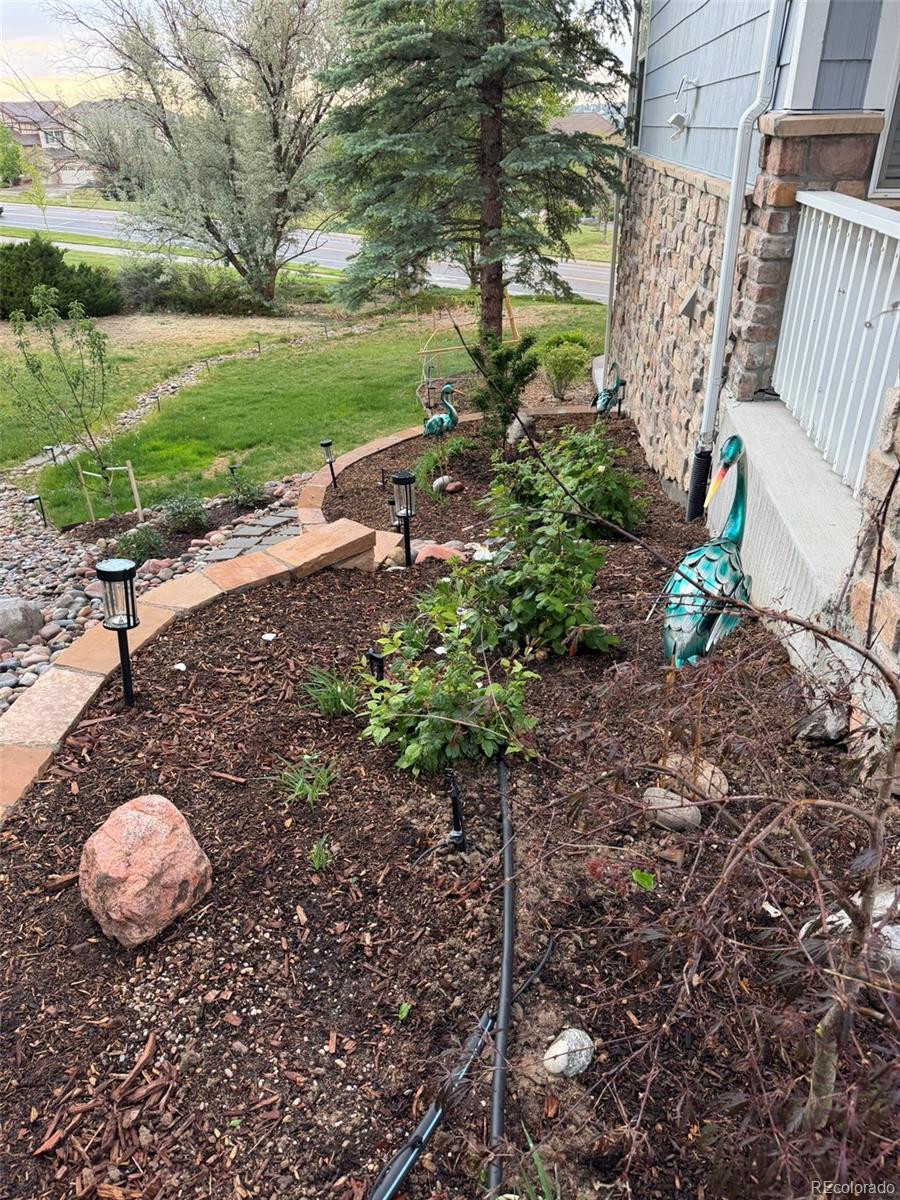 7242 South Rome Street Aurora, CO 80016 - Photo 28 of 33 a view of a table and chairs in the garden