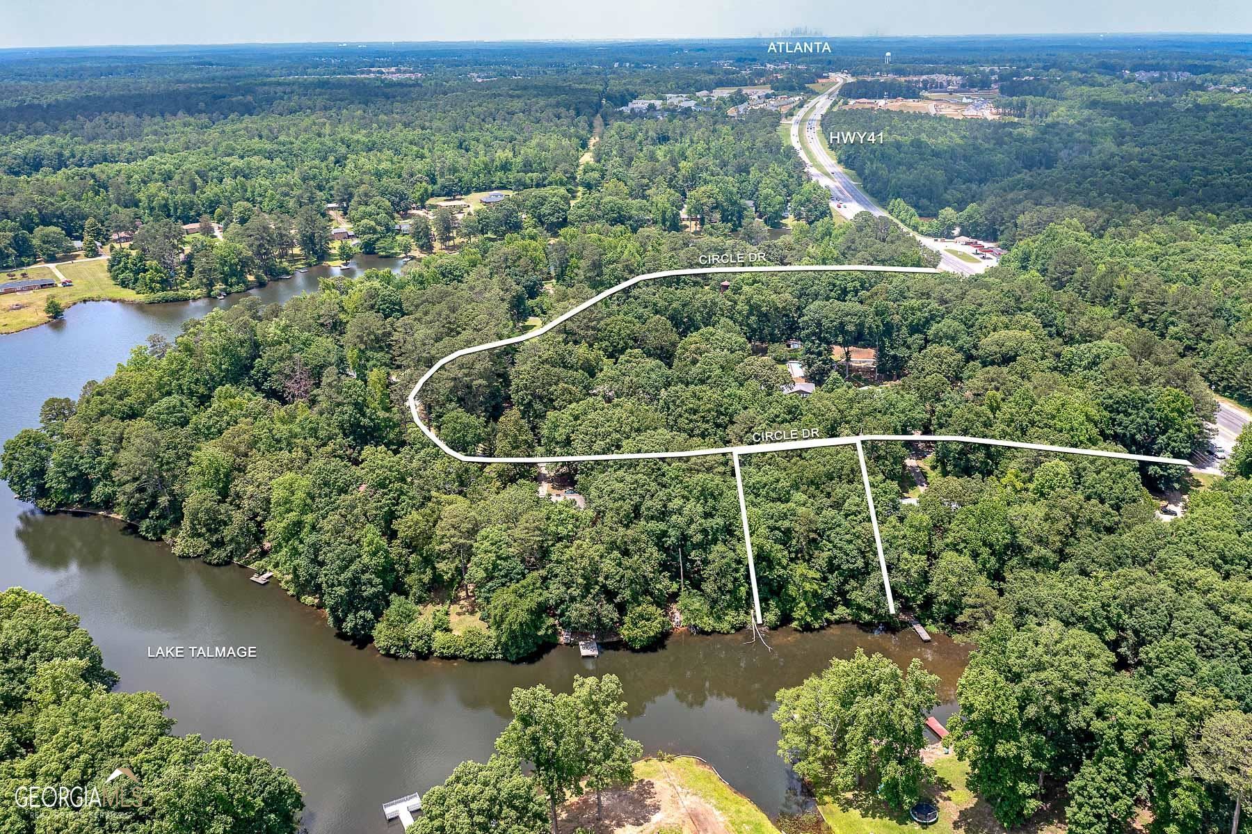 an aerial view of mountain with outdoor space