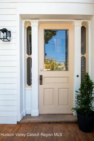 a view of a entryway door of the house