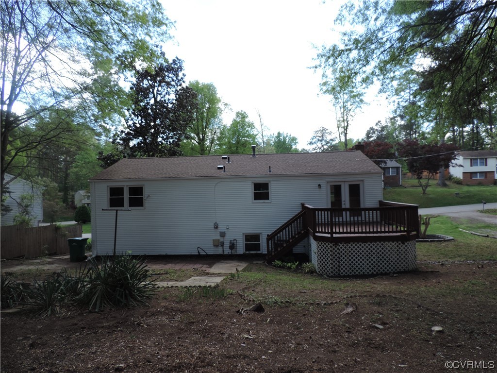 9316 Becar Road North Chesterfield, VA 23236 - Photo 28 of 32 a view of a house with a backyard