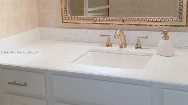 a close view of sink